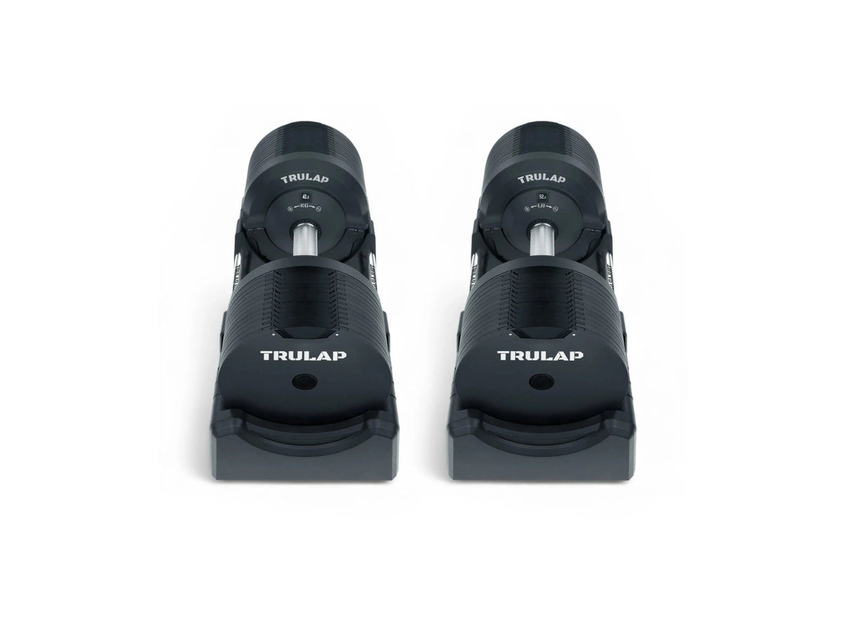 Trulap 8592 G4 Adjustable Dumbbells Pair - Stealth Matte Black Main View