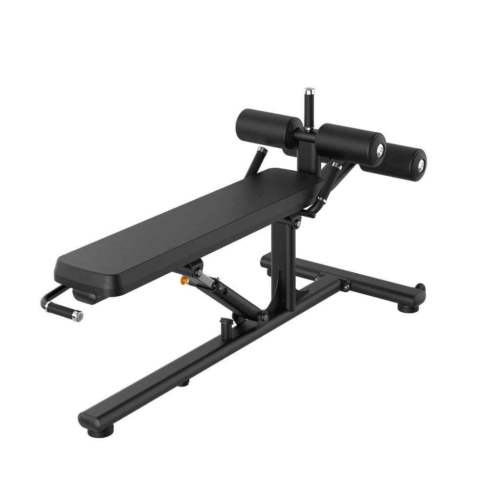 VO3 Commercial Adjustable Decline Ab Bench - Angle View