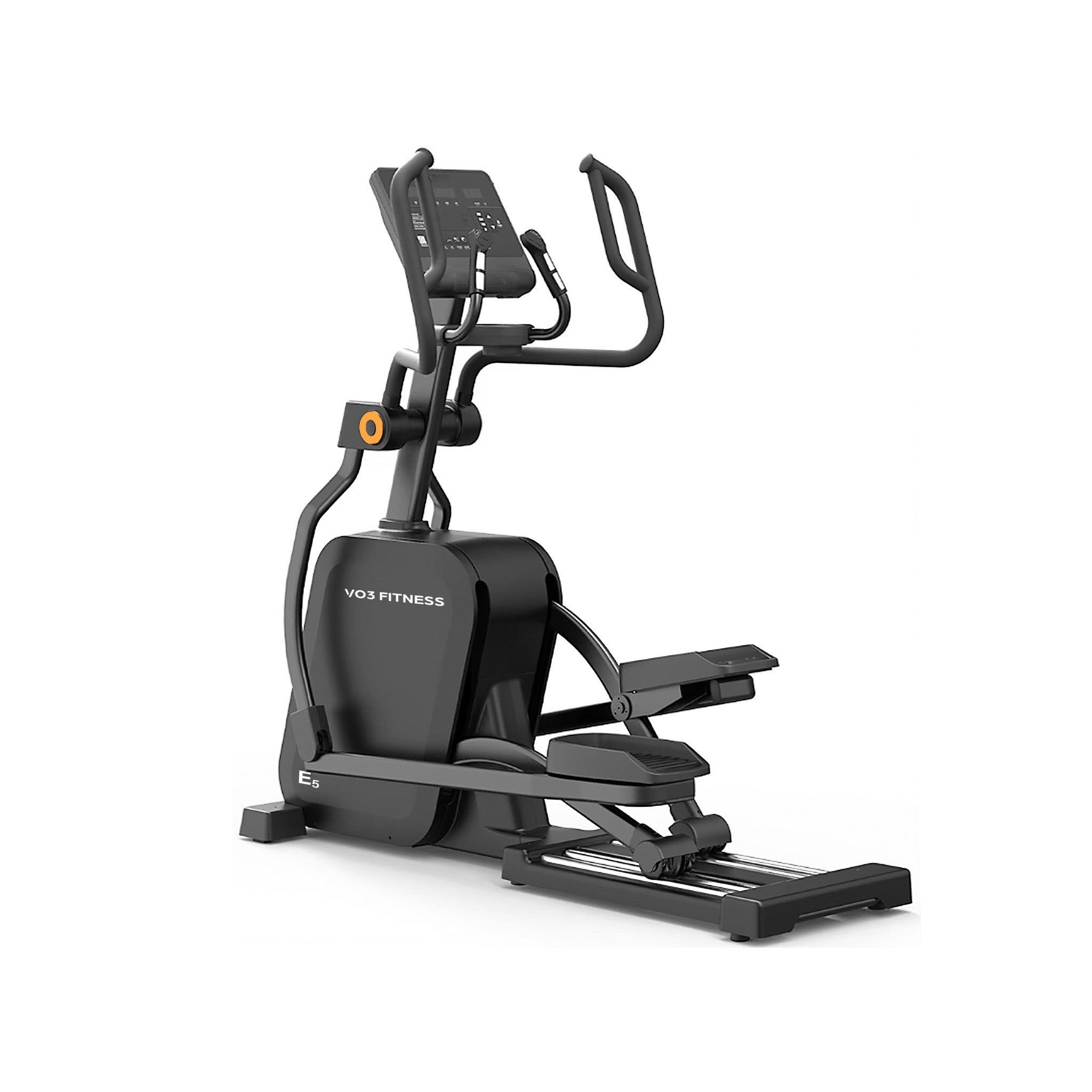 E5 commercial elliptical trainer on white background