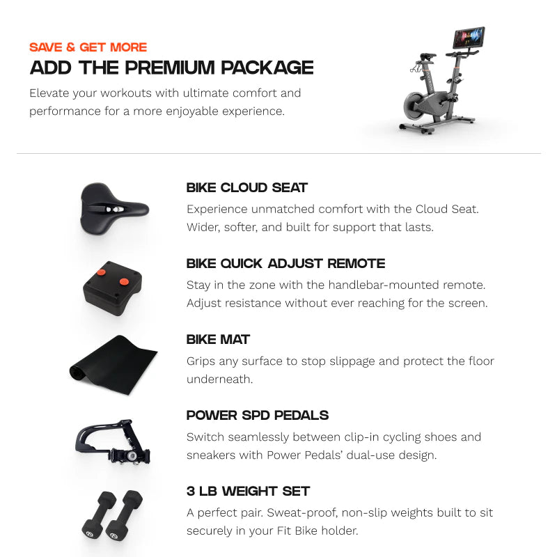 Aviron Fit Bike Touring — Chain Drive Connected Indoor Cycling Bike