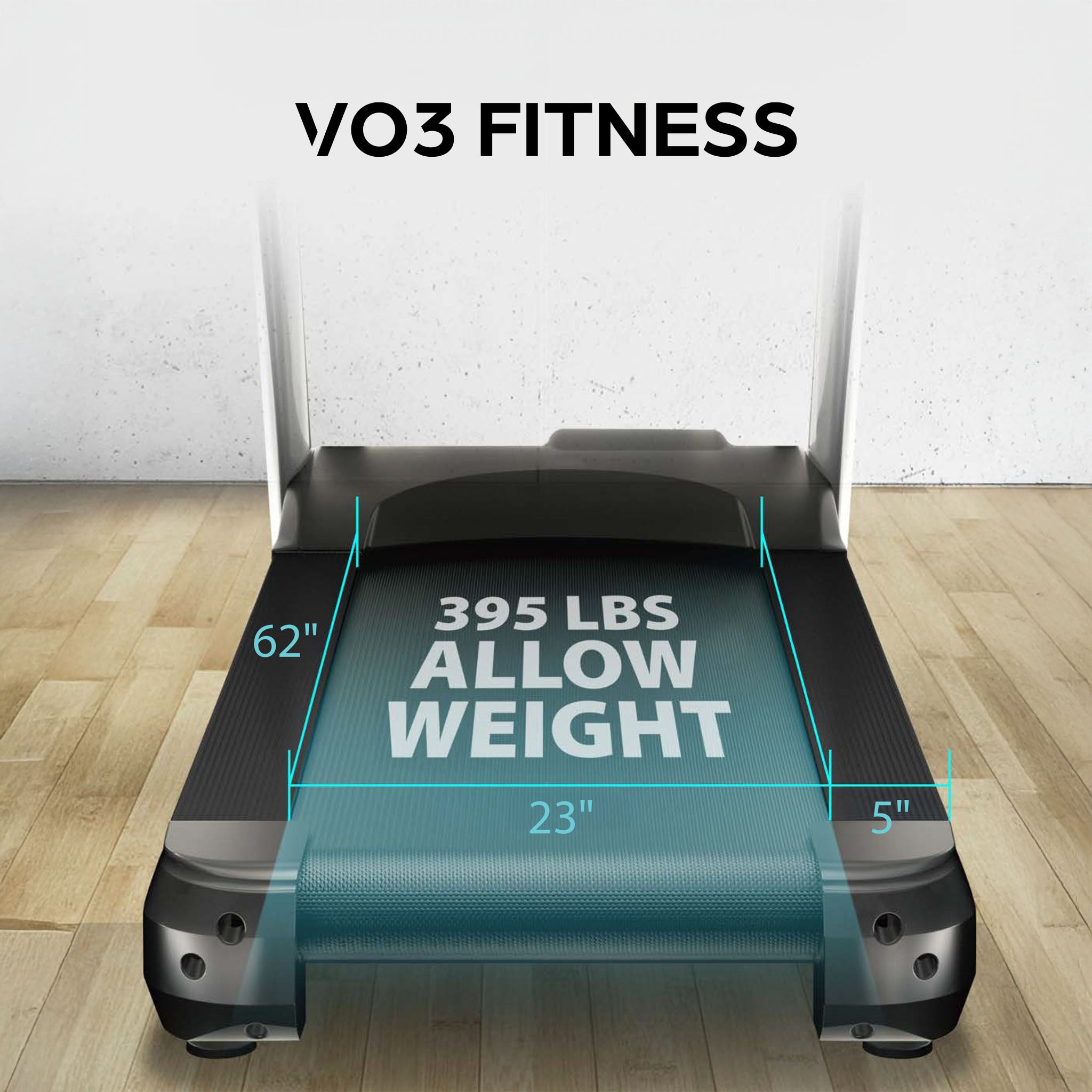T5 commercial treadmill image with product specifications