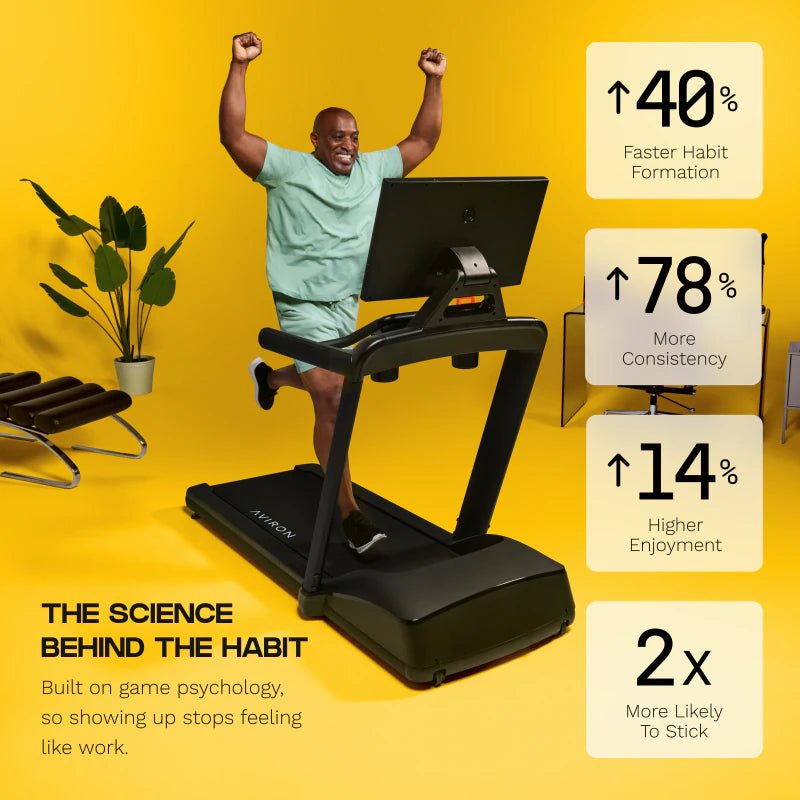 Aviron Victory Treadmill Plus — 27" Cinematic Interactive Treadmill