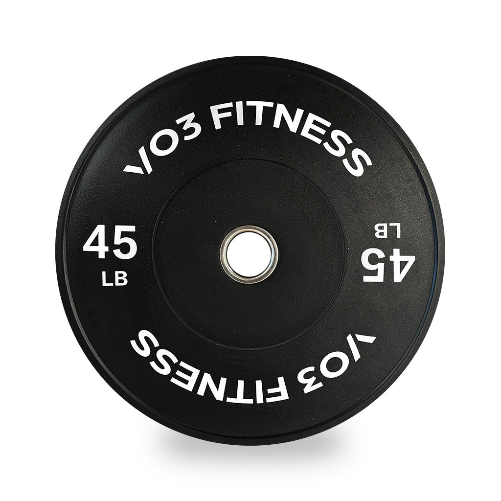 VO3 Fitness 45 lb bumper plate – heavy-duty Olympic weightlifting bumper plate