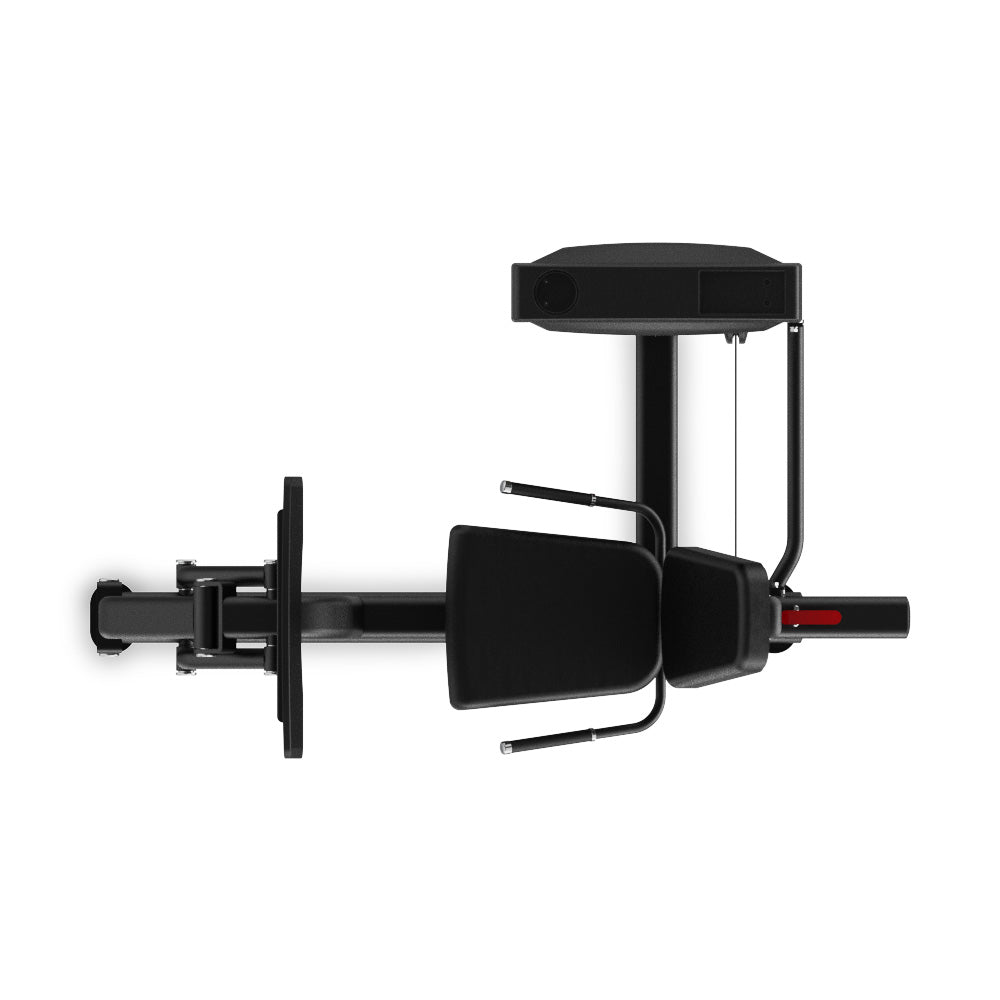 VO3 EVO Seated Leg Press/Calf Raise – top-down view displaying seat orientation and footplate alignment.