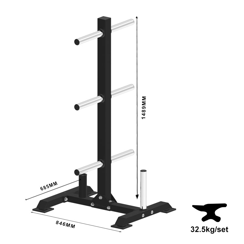 VO3 Bumper Plate Tree Dimensions and Weight Capacity - Spartan Fitness