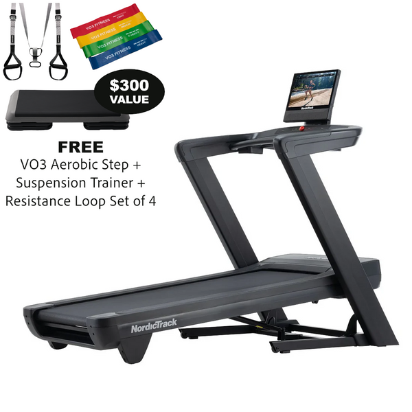 NEW 2025 - Nordictrack C 1750 Treadmill | FREE VO3 Aerobic Step + Suspension Trainer + Resistance Loop Set of 4
