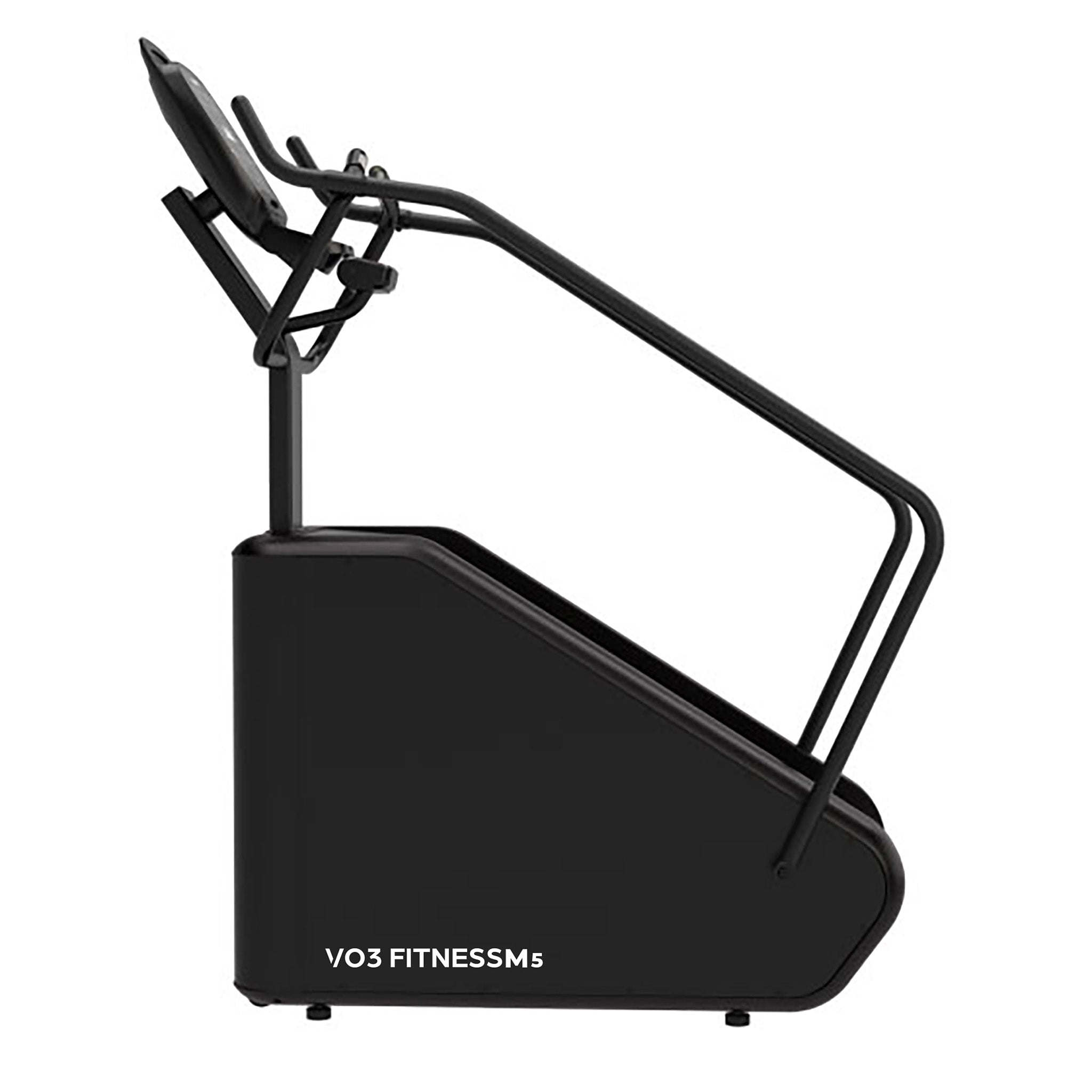 VO3-SM5 Stair Climber side view – commercial-grade cardio machine with compact design and ergonomic handlebars