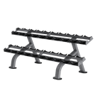VO3 Commercial 10 Pair Saddle Dumbbell Rack 2 Tier