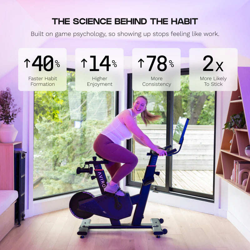 Aviron Fit Bike Touring — Chain Drive Connected Indoor Cycling Bike