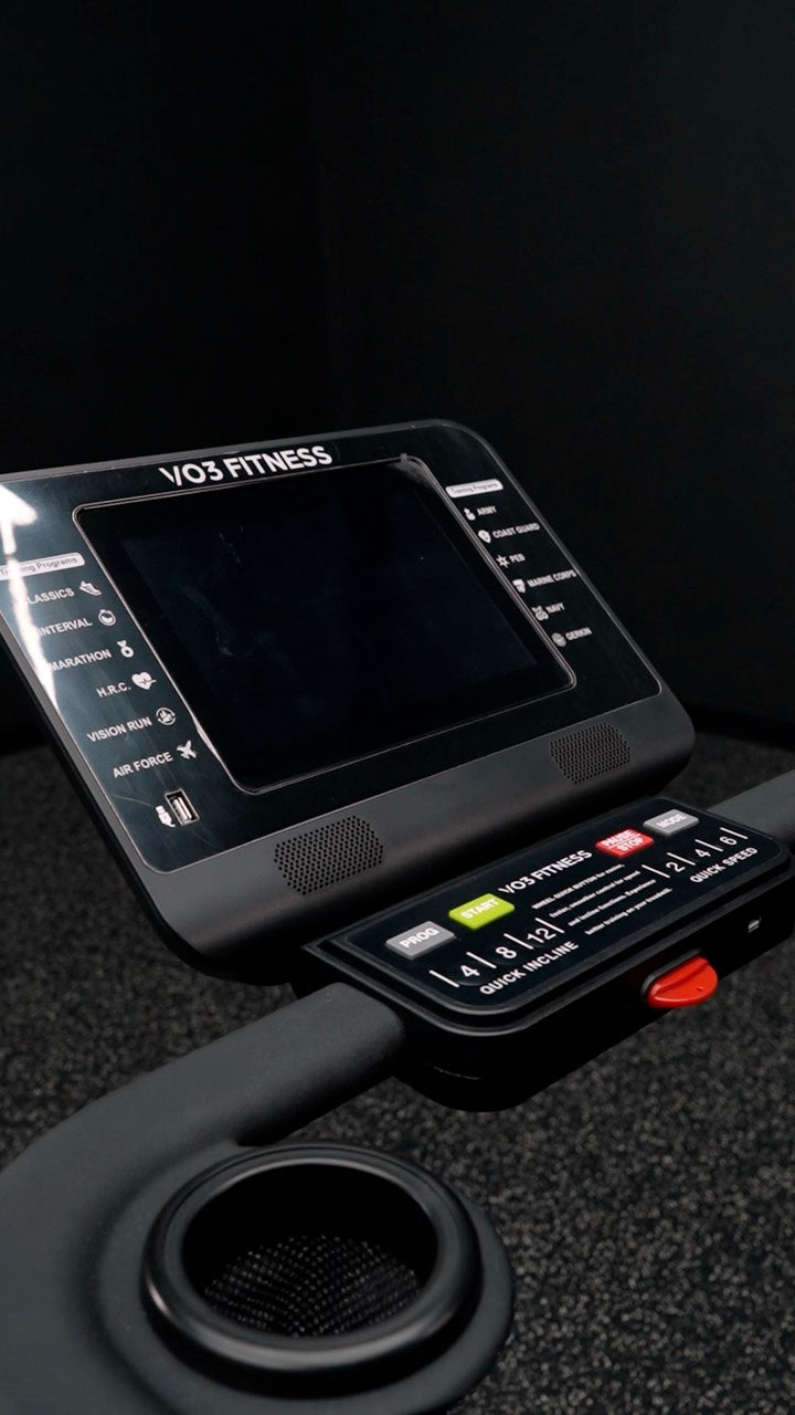 VO3 T30e treadmill reel