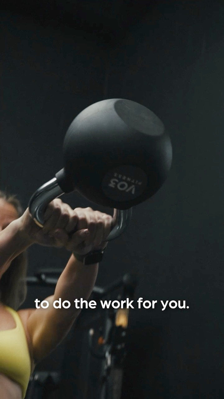 VO3 rubber coated kettlebells reel 2