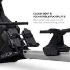 Aviron Strong Go Rower — Connected Rowing Machine with Tablet Mount
