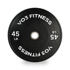 VO3 Fitness 45 lb bumper plate – heavy-duty Olympic weightlifting bumper plate