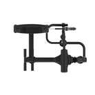 Top-down view of the VO3 EVO Ab Crunch/Back Extension machine highlighting movement arms and padding layout.