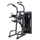 VO3 EVO Assisted Chin Dip Machine – angled product view showcasing frame, handles, and weight-assisted platform.