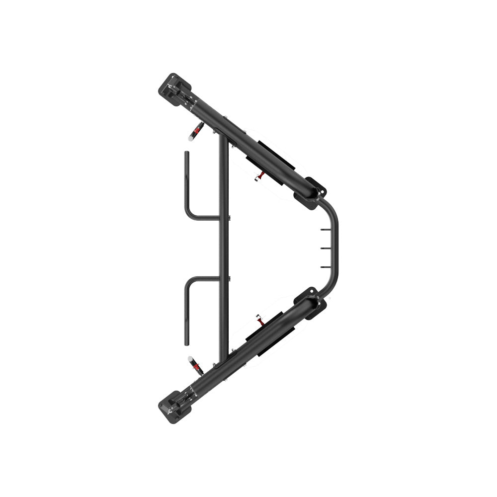 VO3 EVO Dual Adjustable Pulley – top overhead view of multi-grip pull-up bar and frame