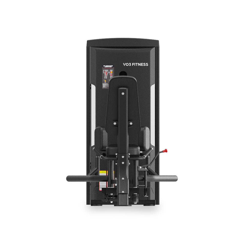 VO3 EVO Inner/Outer Thigh machine – front view with adjustable pads