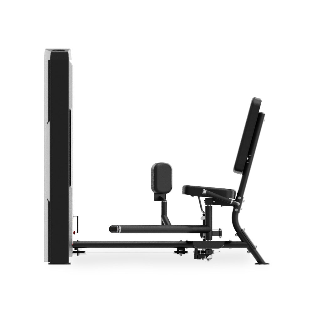 VO3 EVO Inner/Outer Thigh machine – side profile showing leg pads and seat