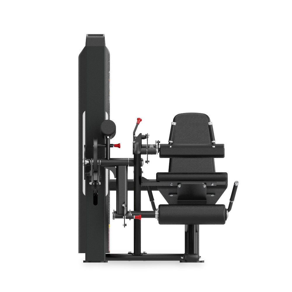 VO3 EVO Leg Extension/Leg Curl – front view showing seat and leg pads