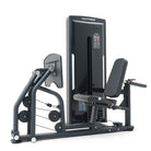 VO3 EVO Seated Leg Press/Calf Raise machine – angled front view showing seat, footplate, and weight stack.